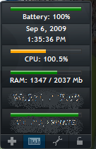 CPU running at 100.5% ... apparently