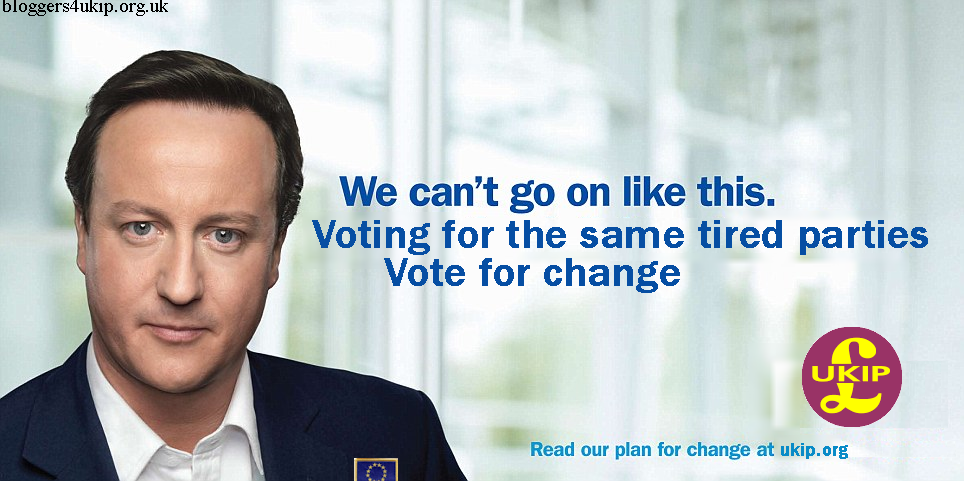 Vote for change - don't vote New Labour or Blue Labour, vote UKIP!