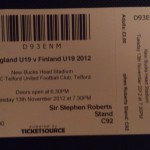 England -v- Finland U19's Ticket