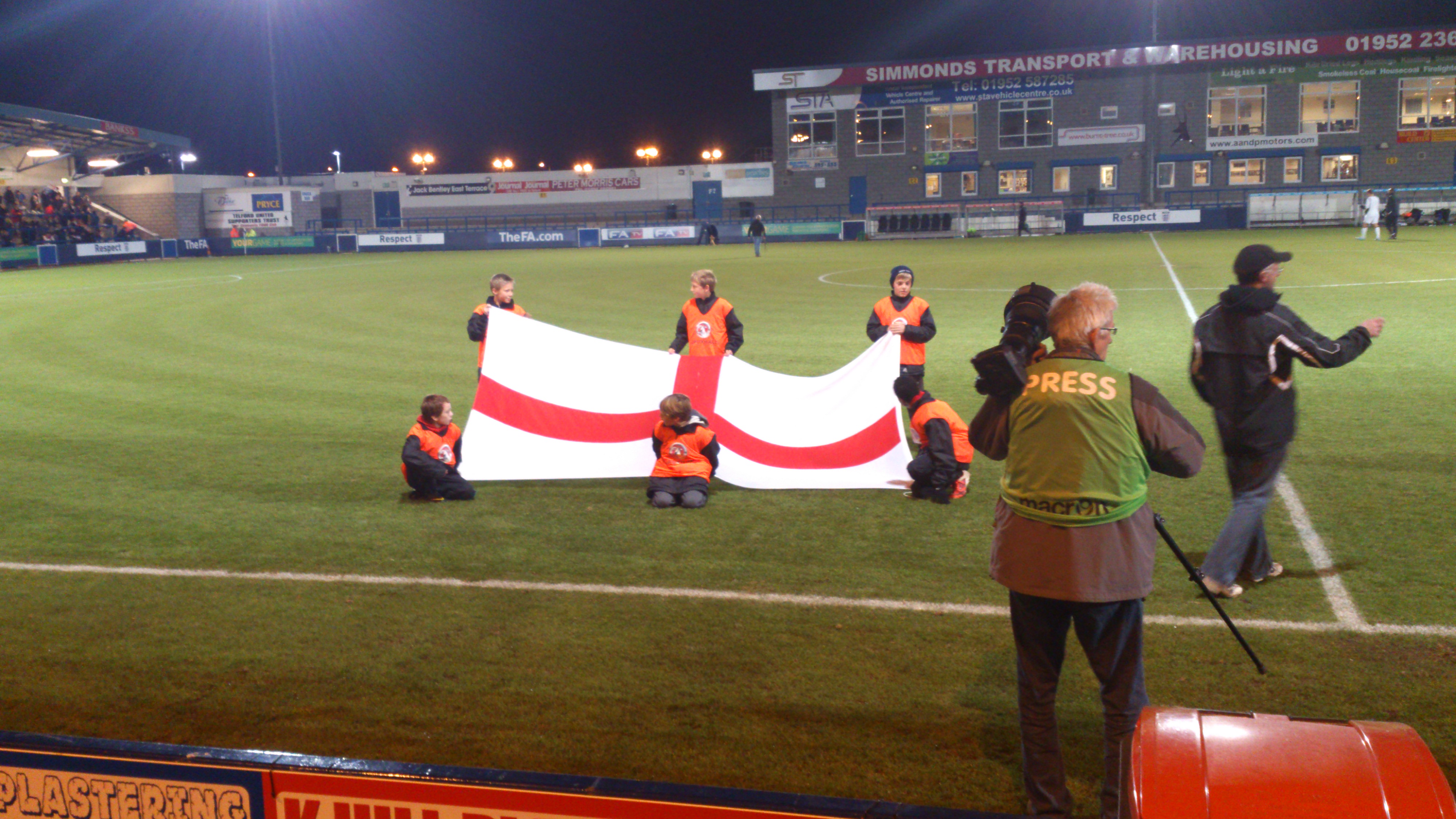England -v- Finland U19's at AFC Telford United