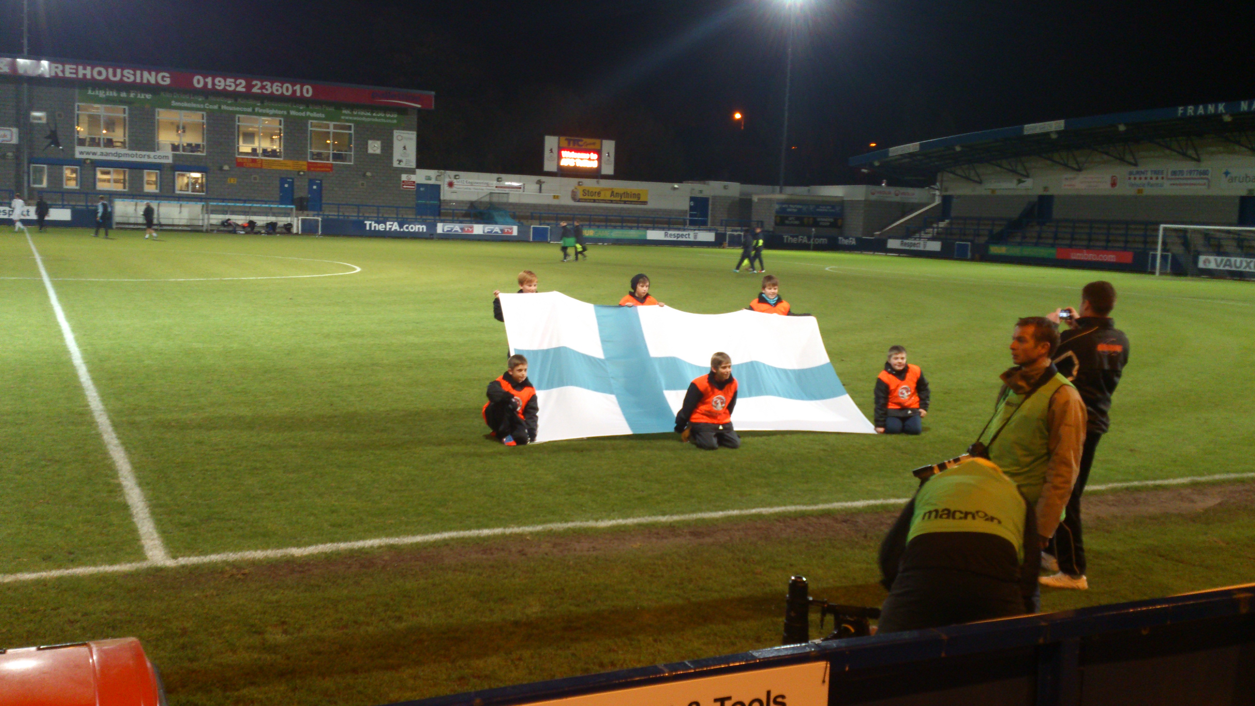 England -v- Finland U19's at AFC Telford United
