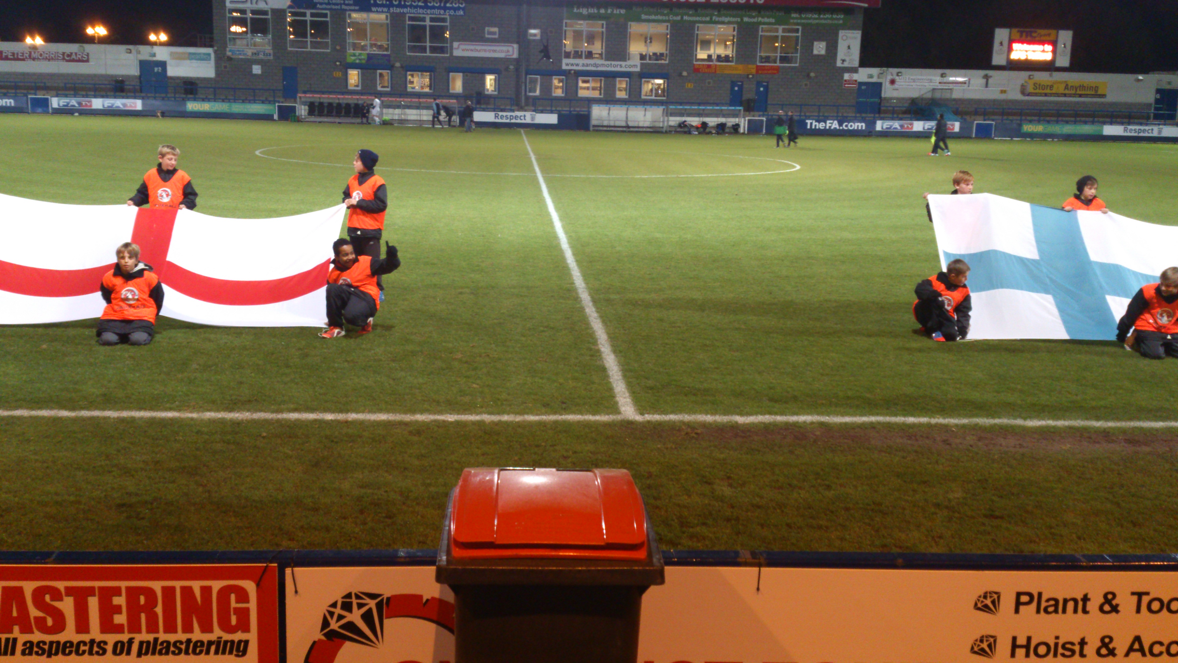England -v- Finland U19's at AFC Telford United
