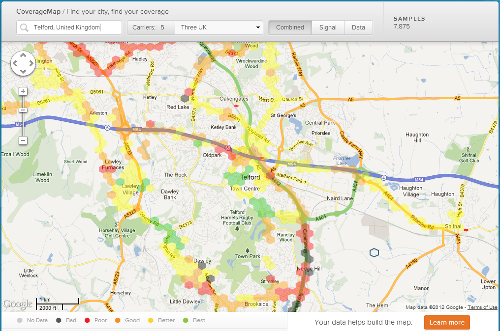 Rootmetrics Coverage Map Telford Rootmetrics Coverage Map Telford