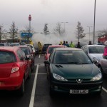 Car on fire at Forge Retail Park, Telford