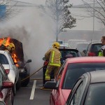 Car on fire at Forge Retail Park, Telford